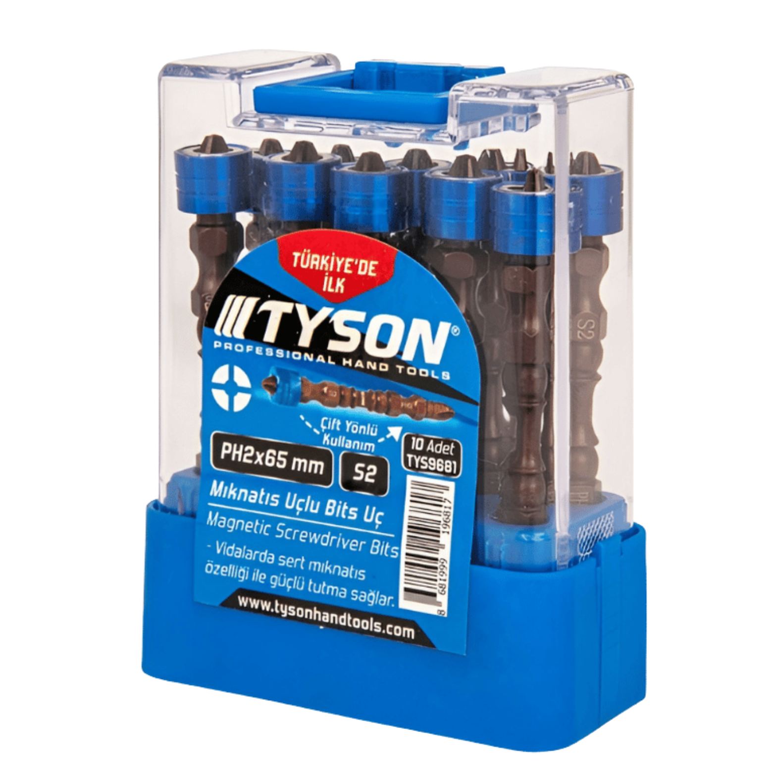 TYSON MIKNATISLI BİTS UÇ ÇİFT YÖNLÜ PH2X65